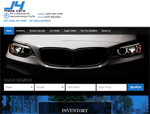 Tablet Screenshot of j4megacars.com